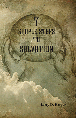 7 simple steps to salvation booklet showing two hands holding the world